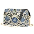 thumbnail image 1 of FORMRS Women Crossbody Purse with Chain Strap Vegan Leather Shoulder Handbag, Blue Floral, 1 of 7