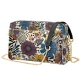 thumbnail image 1 of FORMRS Women Crossbody Purse with Chain Strap Vegan Leather Shoulder Handbag, Blue Flowers, 1 of 7