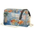 thumbnail image 1 of FORMRS Women Crossbody Purse with Chain Strap Vegan Leather Shoulder Handbag, Blue Goldfish, 1 of 7
