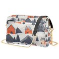 thumbnail image 1 of FORMRS Women Crossbody Purse with Chain Strap Vegan Leather Shoulder Handbag, Blue Snow Houses, 1 of 7