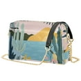 thumbnail image 1 of FORMRS Women Crossbody Purse with Chain Strap Vegan Leather Shoulder Handbag, Boho Style Sun, 1 of 7
