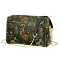 thumbnail image 1 of FORMRS Women Crossbody Purse with Chain Strap Vegan Leather Shoulder Handbag, Brown Floral Rabbits Pattern, 1 of 7