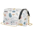 thumbnail image 1 of FORMRS Women Crossbody Purse with Chain Strap Vegan Leather Shoulder Handbag, Cartoon Doodles, 1 of 7