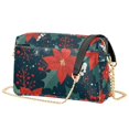 thumbnail image 1 of FORMRS Women Crossbody Purse with Chain Strap Vegan Leather Shoulder Handbag, Christmas Berries, 1 of 7