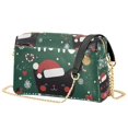 thumbnail image 1 of FORMRS Women Crossbody Purse with Chain Strap Vegan Leather Shoulder Handbag, Christmas Cat, 1 of 7