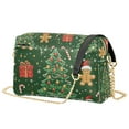thumbnail image 1 of FORMRS Women Crossbody Purse with Chain Strap Vegan Leather Shoulder Handbag, Christmas Tree, 1 of 7