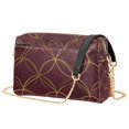thumbnail image 1 of FORMRS Women Crossbody Purse with Chain Strap Vegan Leather Shoulder Handbag, Circular Gold Pattern, 1 of 7