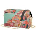 thumbnail image 1 of FORMRS Women Crossbody Purse with Chain Strap Vegan Leather Shoulder Handbag, Cityscape Painting, 1 of 7