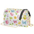 thumbnail image 1 of FORMRS Women Crossbody Purse with Chain Strap Vegan Leather Shoulder Handbag, Colorful Easter Eggs, 1 of 7