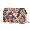 thumbnail image 1 of FORMRS Women Crossbody Purse with Chain Strap Vegan Leather Shoulder Handbag, Colorful Flowers Pattern, 1 of 7