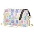 thumbnail image 1 of FORMRS Women Crossbody Purse with Chain Strap Vegan Leather Shoulder Handbag, Colorful Gummy Bears Pattern, 1 of 7