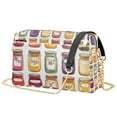 thumbnail image 1 of FORMRS Women Crossbody Purse with Chain Strap Vegan Leather Shoulder Handbag, Colorful Jam Jars, 1 of 7