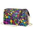 thumbnail image 1 of FORMRS Women Crossbody Purse with Chain Strap Vegan Leather Shoulder Handbag, Colorful Psychedelic, 1 of 7