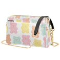 thumbnail image 1 of FORMRS Women Crossbody Purse with Chain Strap Vegan Leather Shoulder Handbag, Cute Gummy Bears Pattern, 1 of 7