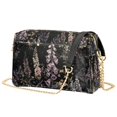 thumbnail image 1 of FORMRS Women Crossbody Purse with Chain Strap Vegan Leather Shoulder Handbag, Dark Flowers Pattern, 1 of 7
