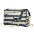 thumbnail image 1 of FORMRS Women Crossbody Purse with Chain Strap Vegan Leather Shoulder Handbag, Dark Sharks, 1 of 7