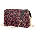 thumbnail image 1 of FORMRS Women Crossbody Purse with Chain Strap Vegan Leather Shoulder Handbag, Deep Red Leopard Pattern, 1 of 7