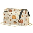 thumbnail image 1 of FORMRS Women Crossbody Purse with Chain Strap Vegan Leather Shoulder Handbag, Fall Beige Pumpkin, 1 of 7