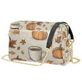 thumbnail image 1 of FORMRS Women Crossbody Purse with Chain Strap Vegan Leather Shoulder Handbag, Fall Pumpkin Pattern, 1 of 7