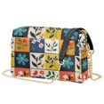 thumbnail image 1 of FORMRS Women Crossbody Purse with Chain Strap Vegan Leather Shoulder Handbag, Floral Patterns, 1 of 7