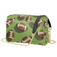 thumbnail image 1 of FORMRS Women Crossbody Purse with Chain Strap Vegan Leather Shoulder Handbag, Game Day Footballs, 1 of 7