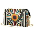 thumbnail image 1 of FORMRS Women Crossbody Purse with Chain Strap Vegan Leather Shoulder Handbag, Geometric Stripes, 1 of 7
