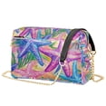 thumbnail image 1 of FORMRS Women Crossbody Purse with Chain Strap Vegan Leather Shoulder Handbag, Gradient Starfish Pattern, 1 of 7
