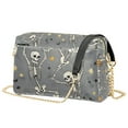 thumbnail image 1 of FORMRS Women Crossbody Purse with Chain Strap Vegan Leather Shoulder Handbag, Gray Halloween Dancing, 1 of 7