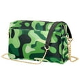 thumbnail image 1 of FORMRS Women Crossbody Purse with Chain Strap Vegan Leather Shoulder Handbag, Green Camouflage Pattern, 1 of 7