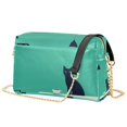thumbnail image 1 of FORMRS Women Crossbody Purse with Chain Strap Vegan Leather Shoulder Handbag, Green Cat, 1 of 7