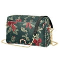 thumbnail image 1 of FORMRS Women Crossbody Purse with Chain Strap Vegan Leather Shoulder Handbag, Green Christmas Candy Canes, 1 of 7