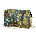 thumbnail image 1 of FORMRS Women Crossbody Purse with Chain Strap Vegan Leather Shoulder Handbag, Green Floral Garden, 1 of 7