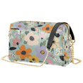 thumbnail image 1 of FORMRS Women Crossbody Purse with Chain Strap Vegan Leather Shoulder Handbag, Green Floral Pattern, 1 of 7