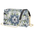 thumbnail image 1 of FORMRS Women Crossbody Purse with Chain Strap Vegan Leather Shoulder Handbag, Green Floral, 1 of 7
