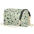 thumbnail image 1 of FORMRS Women Crossbody Purse with Chain Strap Vegan Leather Shoulder Handbag, Green Triangles Pattern, 1 of 7