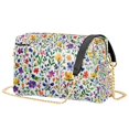 thumbnail image 1 of FORMRS Women Crossbody Purse with Chain Strap Vegan Leather Shoulder Handbag, Green Wildflower Pattern, 1 of 7