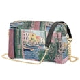 thumbnail image 1 of FORMRS Women Crossbody Purse with Chain Strap Vegan Leather Shoulder Handbag, Green Window Sea, 1 of 7