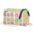 thumbnail image 1 of FORMRS Women Crossbody Purse with Chain Strap Vegan Leather Shoulder Handbag, Gummy Bear Pattern, 1 of 7