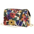 thumbnail image 1 of FORMRS Women Crossbody Purse with Chain Strap Vegan Leather Shoulder Handbag, Large Colorful Flowers Pattern, 1 of 7