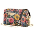 thumbnail image 1 of FORMRS Women Crossbody Purse with Chain Strap Vegan Leather Shoulder Handbag, Large Colorful Flowers, 1 of 7