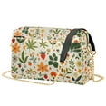 thumbnail image 1 of FORMRS Women Crossbody Purse with Chain Strap Vegan Leather Shoulder Handbag, Leaves Pattern, 1 of 7