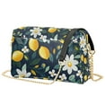thumbnail image 1 of FORMRS Women Crossbody Purse with Chain Strap Vegan Leather Shoulder Handbag, Lemon Flowers, 1 of 7