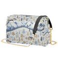 thumbnail image 1 of FORMRS Women Crossbody Purse with Chain Strap Vegan Leather Shoulder Handbag, Light Blue Mountain, 1 of 7