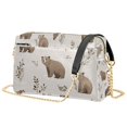 thumbnail image 1 of FORMRS Women Crossbody Purse with Chain Strap Vegan Leather Shoulder Handbag, Light Gray Bears, 1 of 7