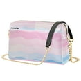 thumbnail image 1 of FORMRS Women Crossbody Purse with Chain Strap Vegan Leather Shoulder Handbag, Light Pink Stripes, 1 of 7