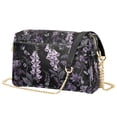 thumbnail image 1 of FORMRS Women Crossbody Purse with Chain Strap Vegan Leather Shoulder Handbag, Light Purple Flowers, 1 of 7