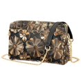 thumbnail image 1 of FORMRS Women Crossbody Purse with Chain Strap Vegan Leather Shoulder Handbag, Metallic Flower, 1 of 7