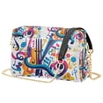 thumbnail image 1 of FORMRS Women Crossbody Purse with Chain Strap Vegan Leather Shoulder Handbag, Musical Pattern, 1 of 7