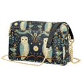 thumbnail image 1 of FORMRS Women Crossbody Purse with Chain Strap Vegan Leather Shoulder Handbag, Mystical Owls Pattern, 1 of 7
