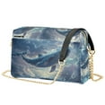 thumbnail image 1 of FORMRS Women Crossbody Purse with Chain Strap Vegan Leather Shoulder Handbag, Night Floating Whale, 1 of 7